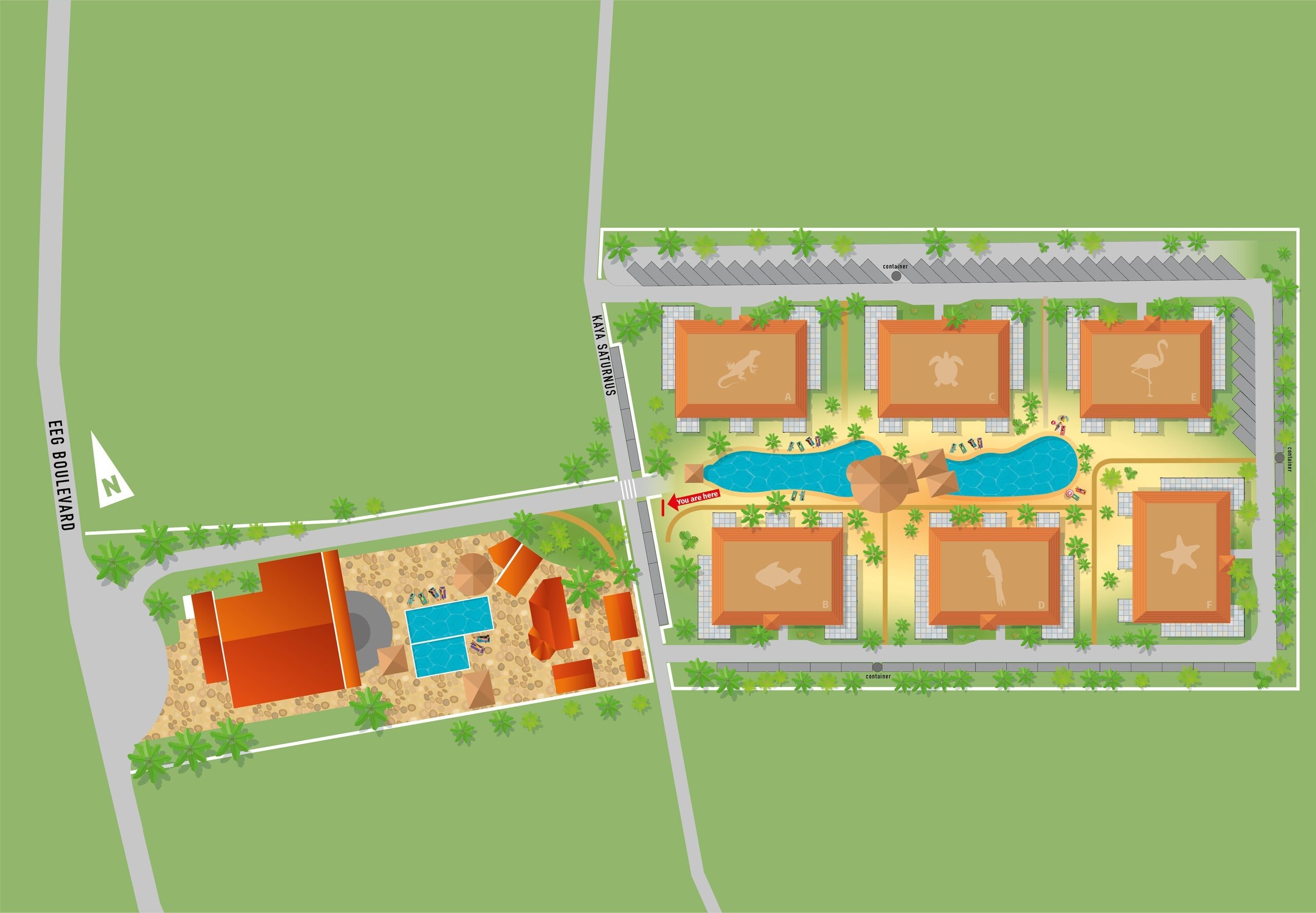 Plattegrond van Resort Bonaire